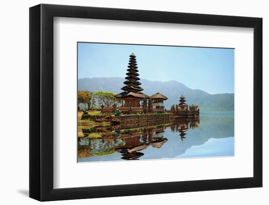 Bali Pura Bratan Hindu Temple-null-Framed Art Print