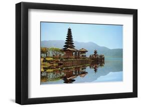 Bali Pura Bratan Hindu Temple-null-Framed Art Print