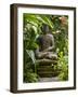 Bali, Ubud, a Statue of buddha Sits Serenely in Gardens-Niels Van Gijn-Framed Photographic Print