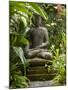 Bali, Ubud, a Statue of buddha Sits Serenely in Gardens-Niels Van Gijn-Mounted Photographic Print