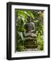 Bali, Ubud, a Statue of buddha Sits Serenely in Gardens-Niels Van Gijn-Framed Photographic Print