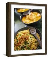 Bali, Ubud, Bowls of Traditional Indonesian Food at a Cookery School in Ubud-Niels Van Gijn-Framed Photographic Print