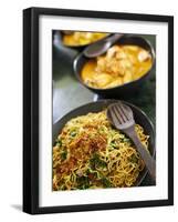 Bali, Ubud, Bowls of Traditional Indonesian Food at a Cookery School in Ubud-Niels Van Gijn-Framed Photographic Print