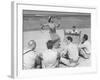 Balinese Dancer Performing an Old Laigon Dance for the Visitors-null-Framed Photographic Print