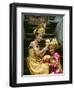 Balinese Dancers in Front of Temple in Ubud, Bali, Indonesia-Jim Zuckerman-Framed Photographic Print