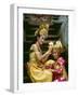 Balinese Dancers in Front of Temple in Ubud, Bali, Indonesia-Jim Zuckerman-Framed Photographic Print