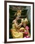 Balinese Dancers in Front of Temple in Ubud, Bali, Indonesia-Jim Zuckerman-Framed Photographic Print