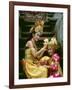 Balinese Dancers in Front of Temple in Ubud, Bali, Indonesia-Jim Zuckerman-Framed Photographic Print