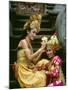 Balinese Dancers in Front of Temple in Ubud, Bali, Indonesia-Jim Zuckerman-Mounted Photographic Print