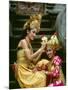 Balinese Dancers in Front of Temple in Ubud, Bali, Indonesia-Jim Zuckerman-Mounted Photographic Print