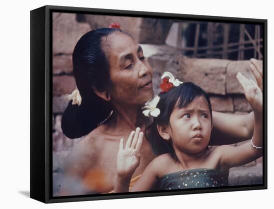 Balinese Mother and Child-Co Rentmeester-Framed Stretched Canvas