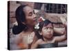 Balinese Mother and Child-Co Rentmeester-Stretched Canvas