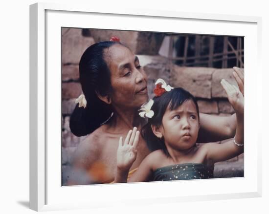 Balinese Mother and Child-Co Rentmeester-Framed Photographic Print