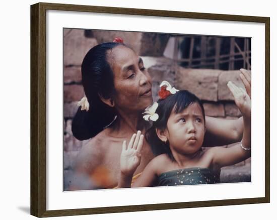 Balinese Mother and Child-Co Rentmeester-Framed Photographic Print