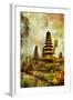 Balinese Temple - Artwork In Painting Style-Maugli-l-Framed Art Print