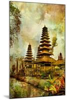 Balinese Temple - Artwork In Painting Style-Maugli-l-Mounted Art Print