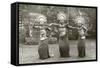 Balinese Temple Dancers-null-Framed Stretched Canvas