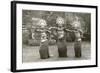 Balinese Temple Dancers-null-Framed Art Print