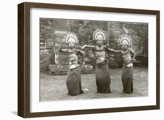 Balinese Temple Dancers-null-Framed Art Print