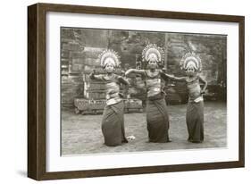 Balinese Temple Dancers-null-Framed Art Print