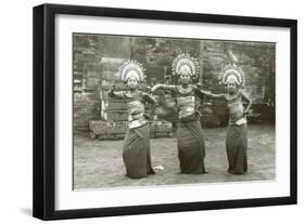 Balinese Temple Dancers-null-Framed Art Print