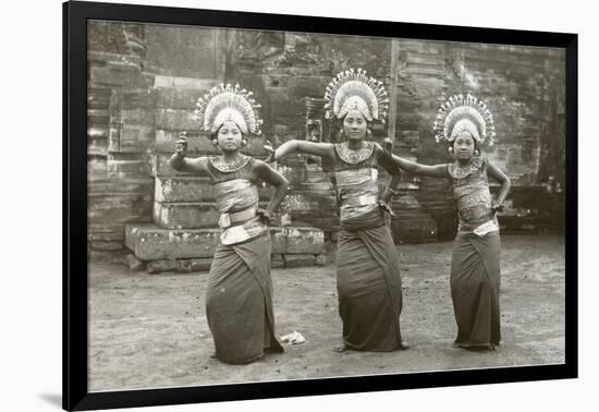 Balinese Temple Dancers-null-Framed Art Print