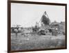 Baling Hay Near Prosser, WA, Circa 1914-B.P. Lawrence-Framed Giclee Print