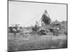 Baling Hay Near Prosser, WA, Circa 1914-B.P. Lawrence-Mounted Giclee Print