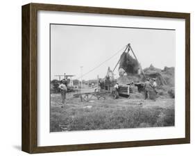 Baling Hay Near Prosser, WA, Circa 1914-B.P. Lawrence-Framed Giclee Print