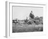 Baling Hay Near Prosser, WA, Circa 1914-B.P. Lawrence-Framed Giclee Print