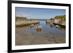 Balintoy harbour, near Giant's Causeway, County Antrim, Ulster, Northern Ireland, United Kingdom, E-Nigel Hicks-Framed Photographic Print