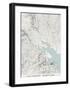 Balitimore Topographical Print-null-Framed Art Print