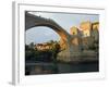 Balkans Bosnia Mostar Late Afternoon Light on Stari Most Peace Bridge-Christian Kober-Framed Photographic Print