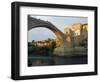 Balkans Bosnia Mostar Late Afternoon Light on Stari Most Peace Bridge-Christian Kober-Framed Photographic Print