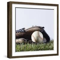 Ball and Mitt-Sean Justice-Framed Photographic Print