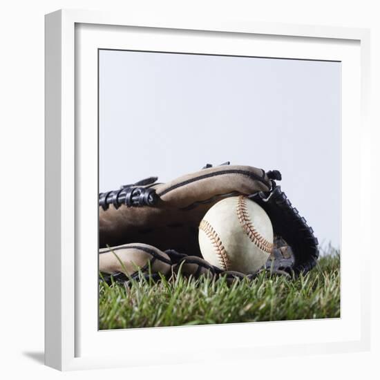 Ball and Mitt-Sean Justice-Framed Photographic Print