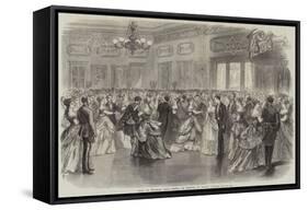 Ball at Halifax, Nova Scotia, in Honour of Prince Arthur-null-Framed Stretched Canvas