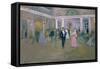 Ball at Larins, an Illustration For Eugene Onegin, by Alexander Pushkin-Alexei Steipanovitch Stepanov-Framed Stretched Canvas