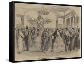 Ball at Singapore, in Celebration of the Anniversary of the Settlement-null-Framed Stretched Canvas