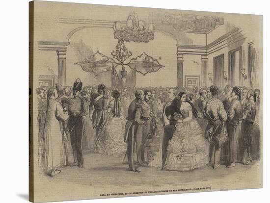 Ball at Singapore, in Celebration of the Anniversary of the Settlement-null-Stretched Canvas