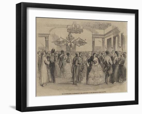 Ball at Singapore, in Celebration of the Anniversary of the Settlement-null-Framed Giclee Print