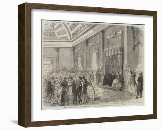 Ball at the British Embassy, Constantinople, in Honour of the Prince and Princess of Wales-null-Framed Giclee Print