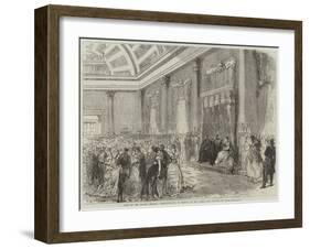 Ball at the British Embassy, Constantinople, in Honour of the Prince and Princess of Wales-null-Framed Giclee Print