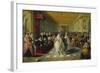 Ball at the Court of Duke of Joyeuse, 1582-null-Framed Giclee Print