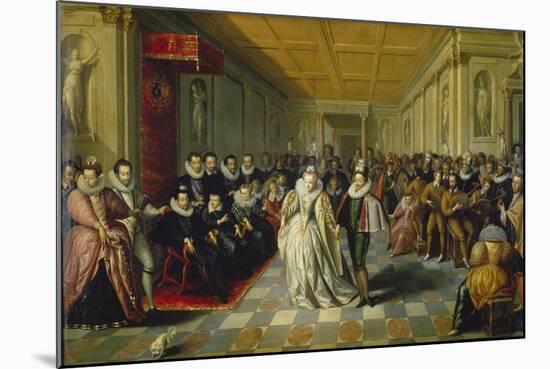 Ball at the Court of Duke of Joyeuse, 1582-null-Mounted Giclee Print