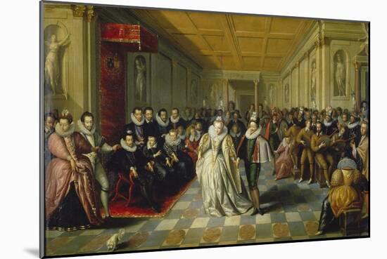Ball at the Court of Duke of Joyeuse, 1582-null-Mounted Giclee Print