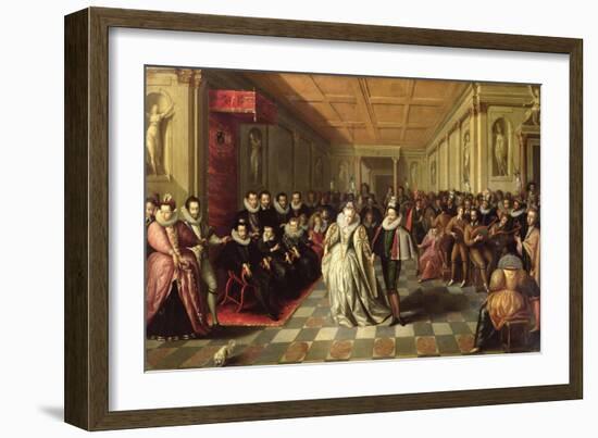 Ball at the Court of Henri III on the Occasion of the Marriage of Anne, Duke of Joyeuse-null-Framed Giclee Print