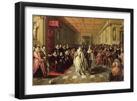 Ball at the Court of Henri III on the Occasion of the Marriage of Anne, Duke of Joyeuse-null-Framed Giclee Print