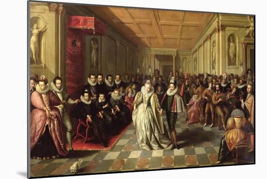 Ball at the Court of Henri III on the Occasion of the Marriage of Anne, Duke of Joyeuse-null-Mounted Giclee Print