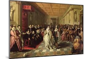 Ball at the Court of Henri III on the Occasion of the Marriage of Anne, Duke of Joyeuse-null-Mounted Giclee Print